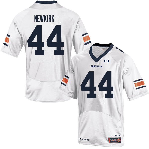 Men #44 Daquan Newkirk Auburn Tigers College Football Jerseys Sale-White